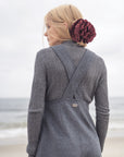 Gem Grey Wool Jumper With Top