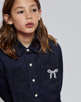 Mipounet Mariane Denim Shirt With Skirt