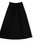 La Nina Black Buckle Vest & Midi Skirt