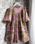 Christina Rhode Pink Olive Gardenia Dress