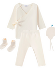 Oubon Off White Fleece 4pc Set