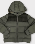 Colmar Hooded Quilted Contrast Insert Green Coat