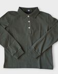 Colmar Green LS Pique Polo With Contrast Collar