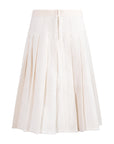 TNTRM White Rewoven Pleated Skirt Set