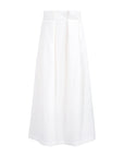 TNTRM White Seersucker Pleat Skirt Set
