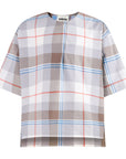 TNTRM Checked Draped Skirt Set