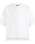 TNTRM White Seersucker Pleat Skirt Set