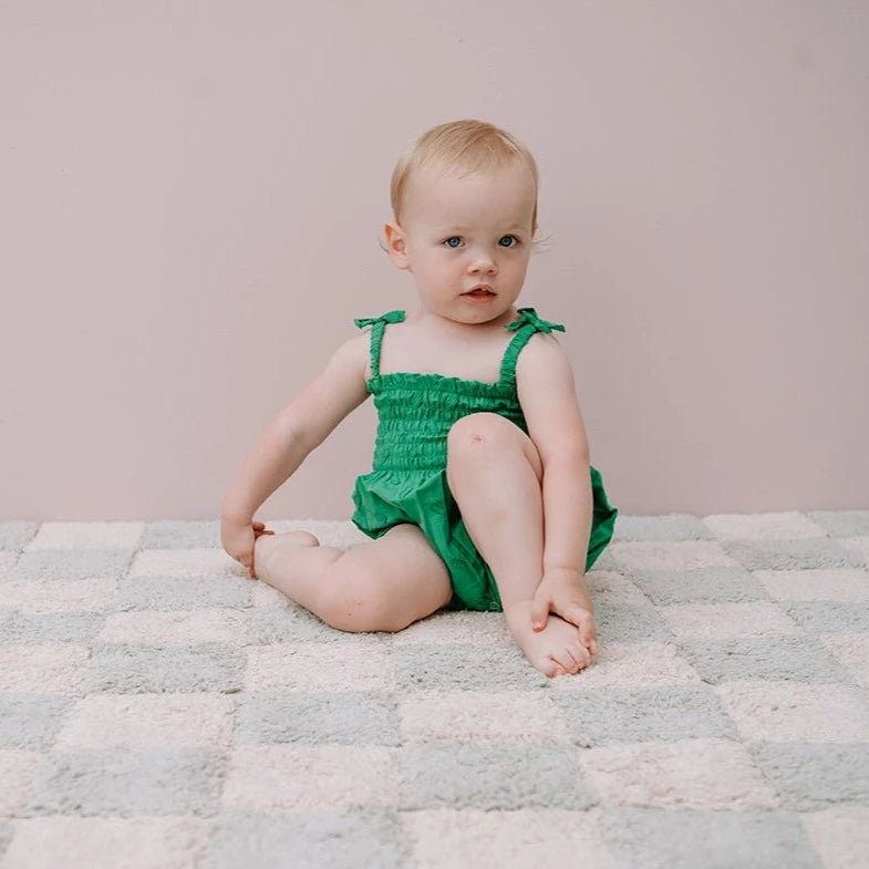 Sproet And Sprout Green Smock Romper