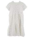 Ermanno Scervino Natural Tulle Embroidery Dress