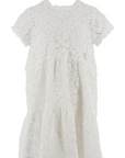 Ermanno Scervino Natural Tulle Embroidery Dress
