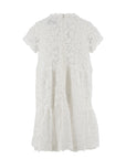 Ermanno Scervino Natural Tulle Embroidery Dress