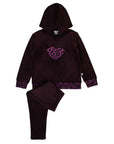 Miss Mini Girls Sherpa Hoodie Pajama