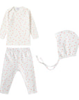 Oubon Red Heart Print 2pc + Hat