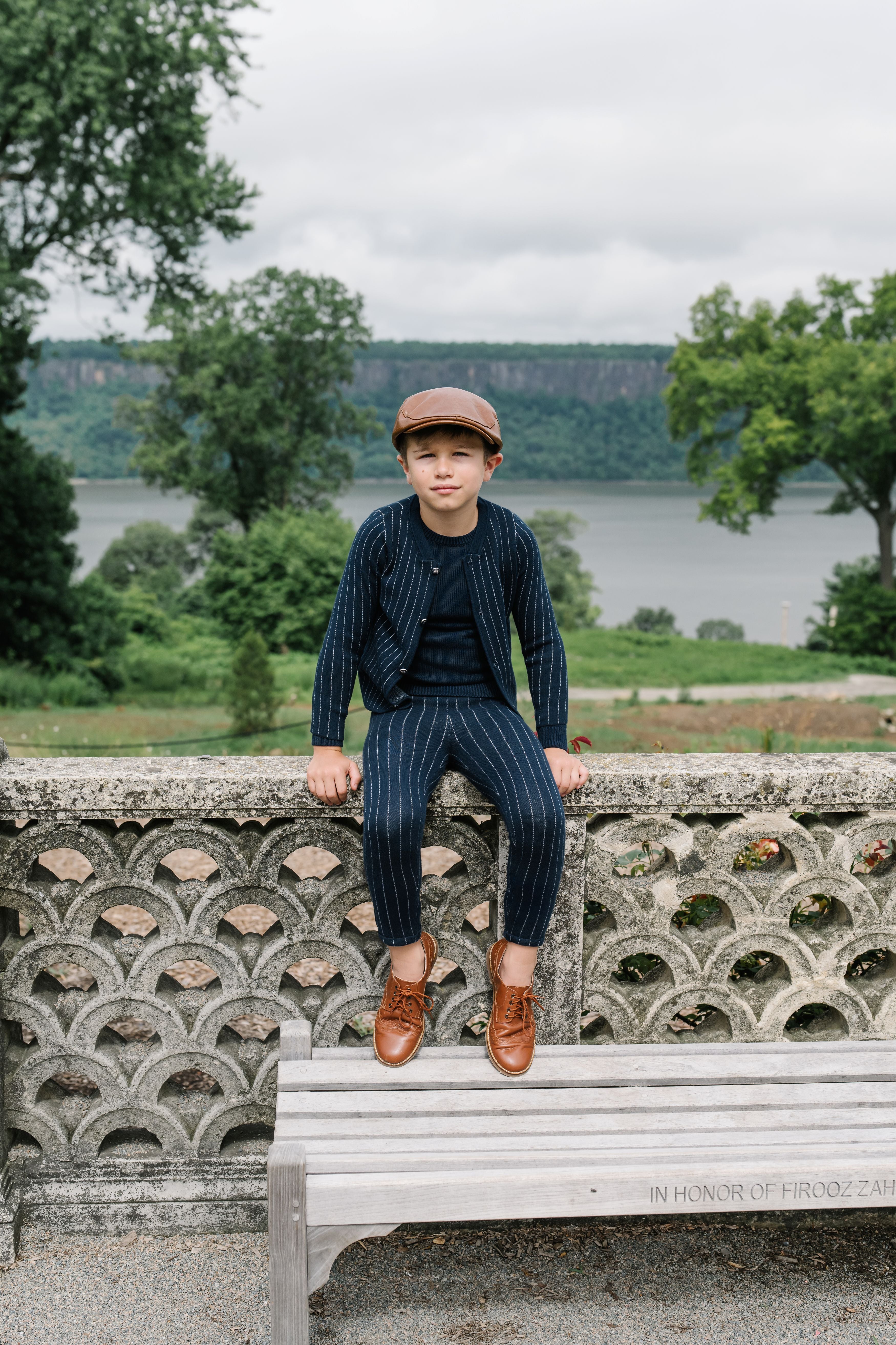 Sweet Threads Navy Stripe Orian Blazer