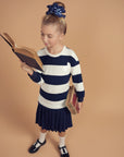 Teela Navy Stripe Dress