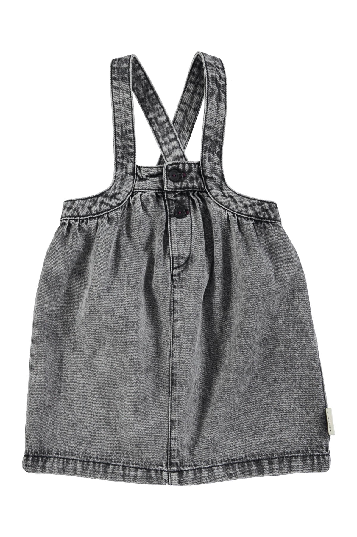 Piupiuchick Faded Black Denim Knee-Length Jumper