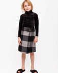 Olivia Rhode Grey/Black Plaid Skirt