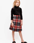 Olivia Rhode Grey/Red Plaid Skirt