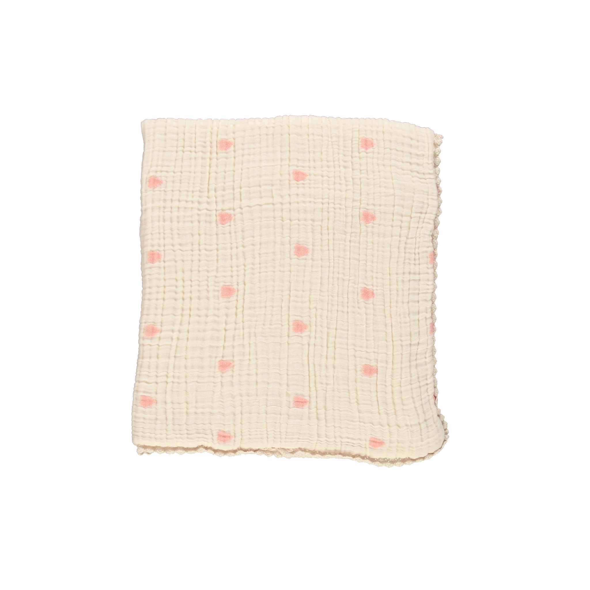 Bebe Organic Snuggle Heart Muslin Blanket
