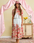 Laurent Flower Print Skirt Set