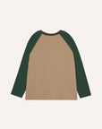 Campamento Color Block Brown Top