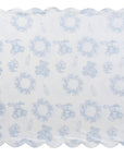 Kipp White/Blue Petit Toile Footie Set