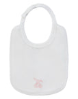 Kipp White/Pink Petit Toile Bib