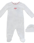 Kipp Red Flutter Footie Set