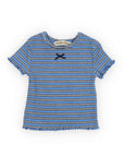 The New Society Midnight Stripes Baby Shorts Set