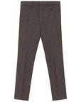Mann Coffee Herringbone Pants