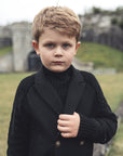 Mann Black Cabled Knit Blazer