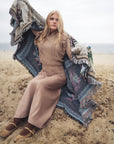 Gem Camel Cable Knit Skirt Set