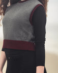Gem Black Front Buckle Skirt