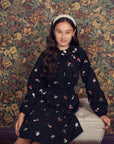 Teela Black Embroidered Dress