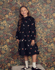Teela Black Embroidered Dress