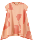 Retrokid Logo All Over Pink Short Sleeve Dress