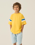 The Campamento Bicolor Bands Yellow T-Shirt