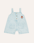 The Campamento Light Blue Denim Romper