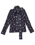 Christina Rhode Black Floral Top