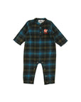 Loud Blue Checked Romper