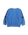 Loud Malibu Blue Stripe Sleeve Sweater
