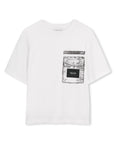 Marc Jacobs White Zipped Patch Pocket T-Shirt