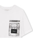 Marc Jacobs White Zipped Patch Pocket T-Shirt