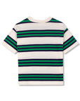 Wynken Navy Green Striped T-Shirt