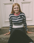 Tea Teen Striped Cropped Top