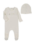 Bee And Dee Watercolor Bib Footie Set