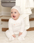 Bee And Dee Watercolor Bib Footie Set