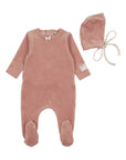 Bee And Dee Whimsical Bloom Patch Footie Set