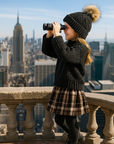 Maniere Montee Winter Plaid Skirt