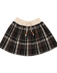 Maniere Montee Winter Plaid Skirt